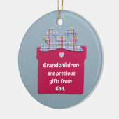Grootkinderen zijn edele cadeautjes van God Keramisch Ornament (Links)
