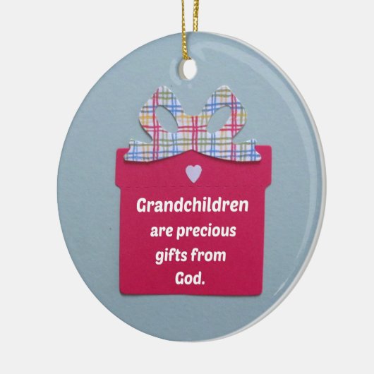 Grootkinderen zijn edele cadeautjes van God Keramisch Ornament (Links)