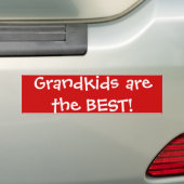 Grootkinderen zijn het beste! bumpersticker (Op auto)