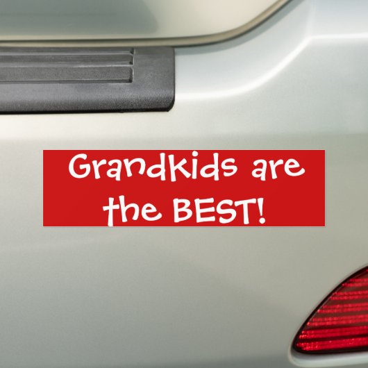Grootkinderen zijn het beste! bumpersticker (Op auto)
