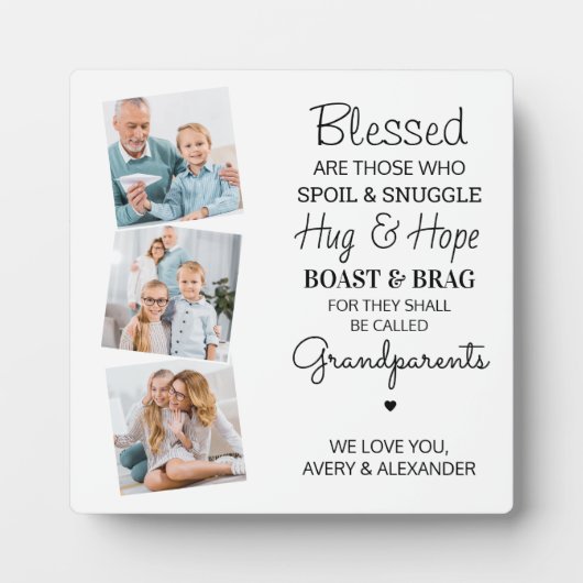 Grootkinderen zonder blote korter Foto Collage Fotoplaat (Voorkant)