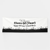 Grootklasse reunion banner Graduates Silhouettes (Horizontaal)