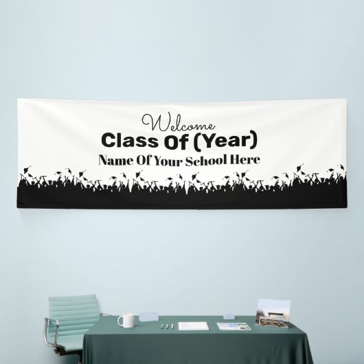 Grootklasse reunion banner Graduates Silhouettes (Beurs)