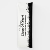 Grootklasse reunion banner Graduates Silhouettes (Verticaal)