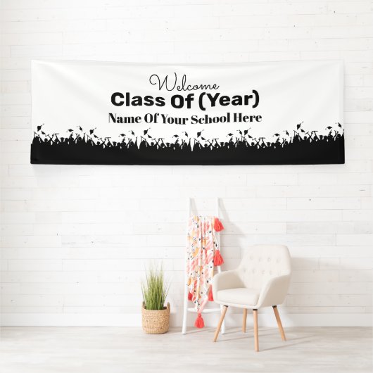 Grootklasse reunion banner Graduates Silhouettes (Insitu)