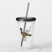 Grootkoeienvogelschilderij cartoon acryl drinkbeker (Achterkant)