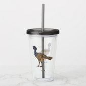 Grootkoeienvogelschilderij cartoon acryl drinkbeker (Voorkant)