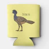 Grootkoeienvogelschilderij cartoon blikjeskoeler (Achterkant)