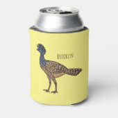 Grootkoeienvogelschilderij cartoon blikjeskoeler (Blikje Achterkant)