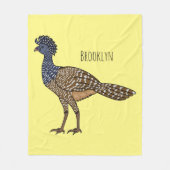 Grootkoeienvogelschilderij cartoon fleece deken (Voorkant)
