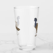 Grootkoeienvogelschilderij cartoon glas (Rechts)