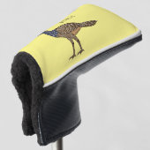 Grootkoeienvogelschilderij cartoon golfheadcover (3/4 voorkant)
