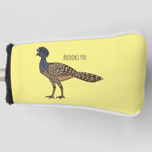 Grootkoeienvogelschilderij cartoon golfheadcover (Voorkant)