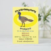 Grootkoeienvogelschilderij cartoon kaart (Staand voorkant)