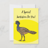 Grootkoeienvogelschilderij cartoon kaart (Achterkant)