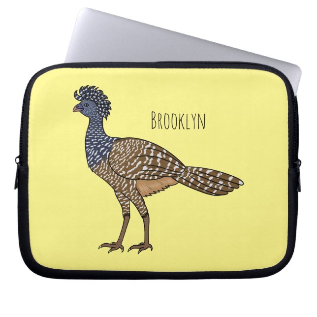 Grootkoeienvogelschilderij cartoon laptop sleeve (Voorkant)