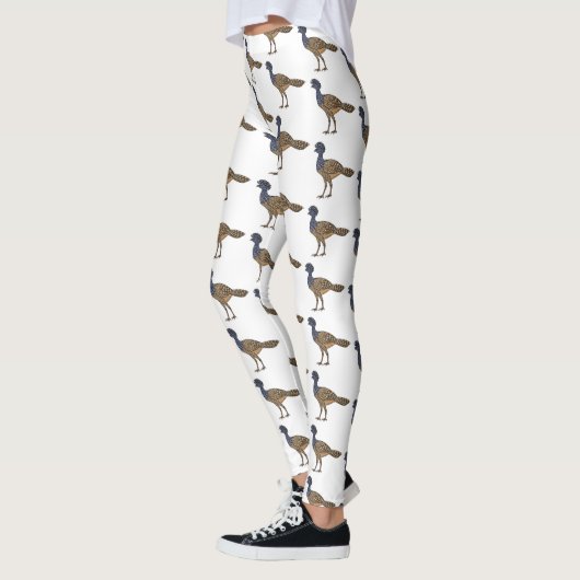 Grootkoeienvogelschilderij cartoon leggings (Links)