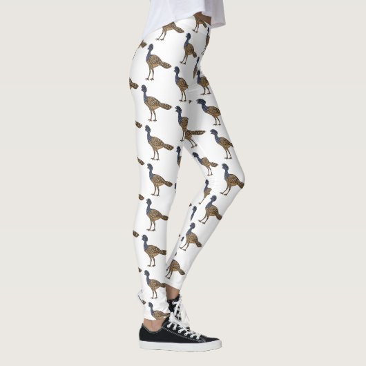 Grootkoeienvogelschilderij cartoon leggings (Rechts)