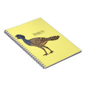 Grootkoeienvogelschilderij cartoon notitieboek (Rechterzijde)