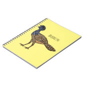 Grootkoeienvogelschilderij cartoon notitieboek (Linkerzijde)