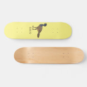 Grootkoeienvogelschilderij cartoon persoonlijk skateboard (Horizontaal)
