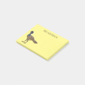 Grootkoeienvogelschilderij cartoon post-it® notes (Schuin)