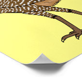 Grootkoeienvogelschilderij cartoon poster (Hoek)