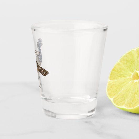 Grootkoeienvogelschilderij cartoon shot glas (Rechts)