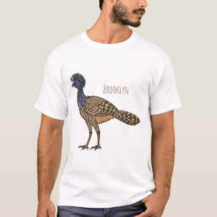 Grootkoeienvogelschilderij cartoon t-shirt