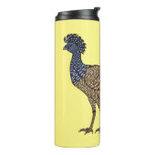 Grootkoeienvogelschilderij cartoon thermosbeker (Gedraaid links)