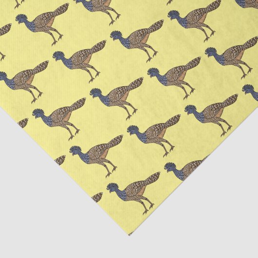 Grootkoeienvogelschilderij cartoon tissuepapier (Detail)