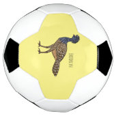 Grootkoeienvogelschilderij cartoon voetbal (Gedraaid)