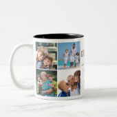 Grootliefde voor je moeder en foto-collage tweekleurige koffiemok (Links)