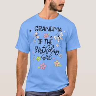 Grootma 1st eerste geboorte-wedstrijd-Butterf T-shirt