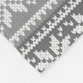 Grootma 24 Foto Cute Snowflake Sweater Grey Fleece Deken (Hoek)