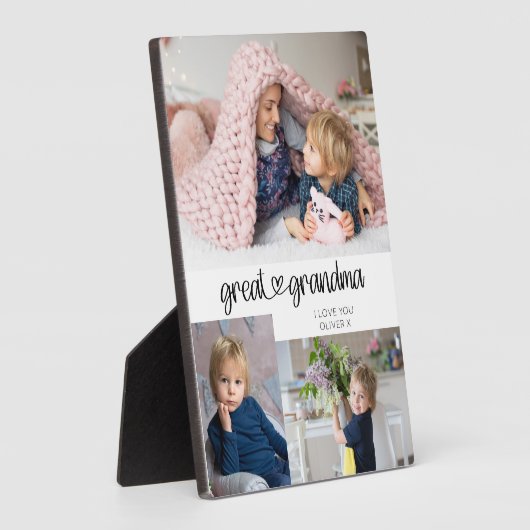 Grootma 3-fotografie fotoplaat (Zijkant)