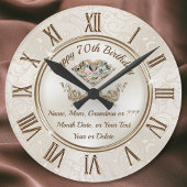 Grootma 70th Birthday Gift, of om het even welk Re Grote Klok