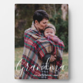 Grootma aangepast fotoscript fotoplaat (voorkant)