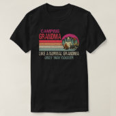 Grootma als een normale grootmoeder, alleen maar e t-shirt (Design voorkant)