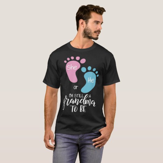 Grootma Baby Gender onthult hem of haar oma T-shirt (Voorkant volledig)