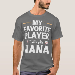 Grootma Baseball Lover Mijn favoriete afspeelgespr T-shirt