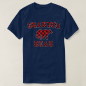 Grootma Beer Red Buffalo speldenreeks Chr. T-shirt (Design voorkant)