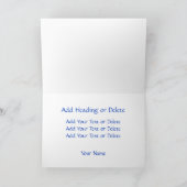 Grootma Best Grandma Custom Photo van eerste klass Kaart (Binnen)