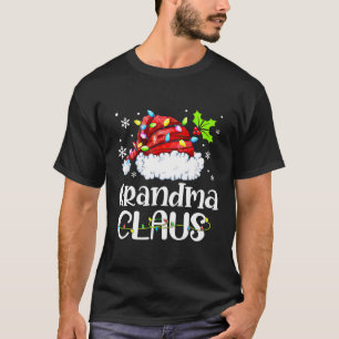 Grootma Claus Kerstmis familie Pajama komt overeen T-shirt