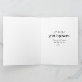 Grootma Cute Typografie 3 Fotodag Kaart (Binnen)