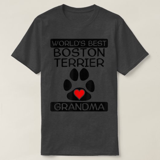 Grootma Dog Paw Heart, de beste terughoudendheid v T-shirt (Design voorkant)
