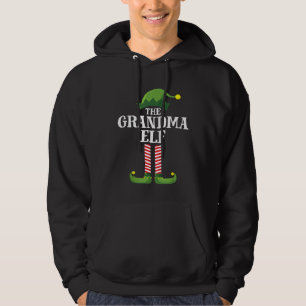 Grootma Elf Matching Family Group kerstparty Hoodie