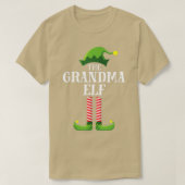 Grootma Elf Matching Family Group kerstparty T-shirt (Design voorkant)