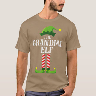 Grootma Elf Matching Family Group kerstparty T-shirt
