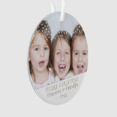 Grootma en opa kerstfoto's ornament (voorkant)